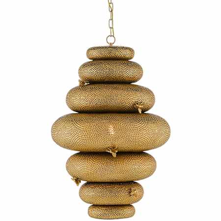 Currey and Company Bee My Honey 21" Wide Chandelier Antique Brass