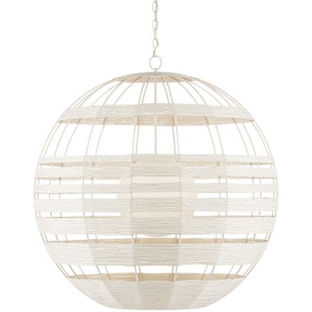 Currey and Company Lapsley 34" Wide Chandelier Vanilla / White
