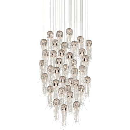 Currey and Company Medusa 36 Light 36" Wide Multi Light Pendant Nickel / Silver