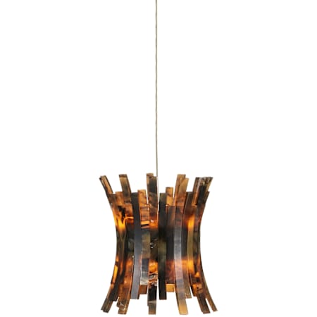 Currey and Company Alsop 6" Wide Mini Pendant Brown / Black / Silver