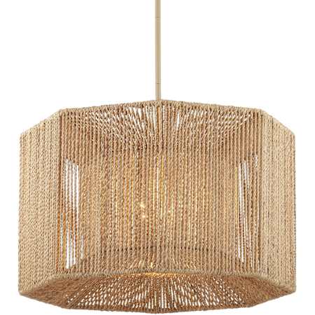 Currey and Company Mereworth 4 Light 23" Wide Chandelier Beige / Natural