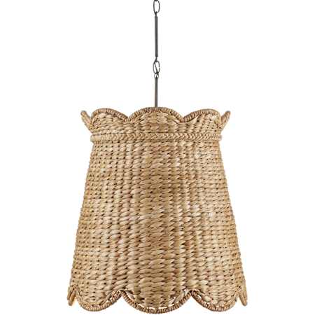 Currey and Company Annabelle 21" Wide Pendant Natural