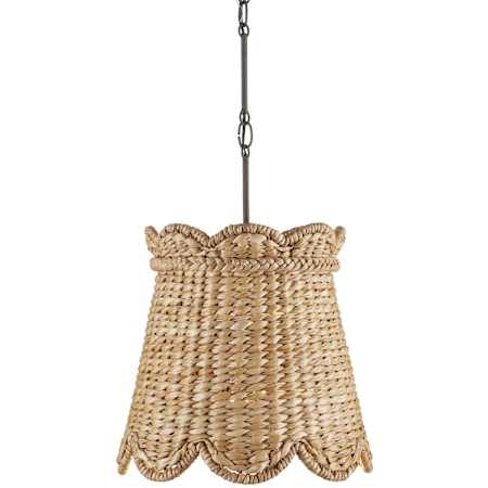 Currey and Company Annabelle 15" Wide Pendant Natural