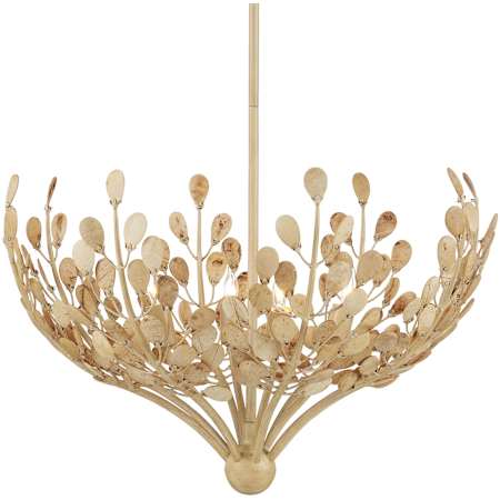 Currey and Company Maypan 4 Light 24" Wide Chandelier Coco Cream / Natural