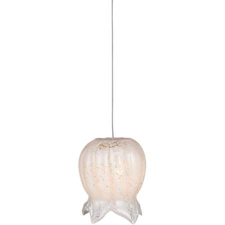 Currey and Company Polpo 6" Wide Mini Pendant White / Silver