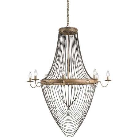 Currey and Company Lucien 8 Light 59" High 1 Tier Chandelier French Gold Leaf