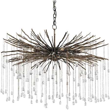 Currey and Company Fen 6 Light 1 Tier Chandelier Cupertino