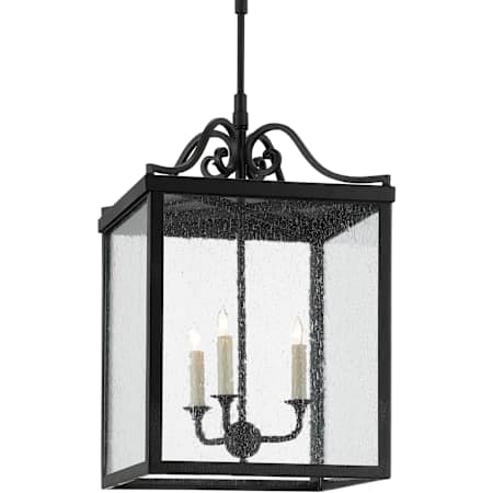 Currey and Company Giatti 3 Light 16" Wide Outdoor Wrought Iron Pendant Midnight