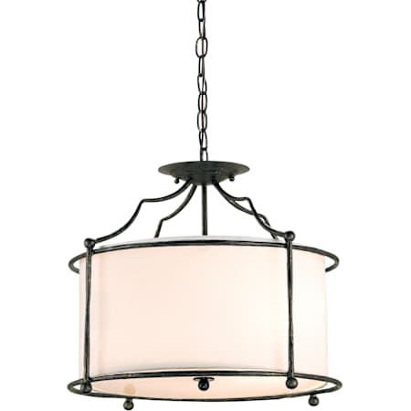 Currey and Company Cachet 4 Light Convertible Pendant / Flush Mount Ceiling Fixture Mayfair