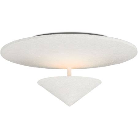 Currey and Company Empyrean 18" Wide LED Semi-Flush Ceiling Fixture Yeso Blanco
