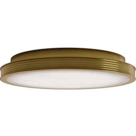 Currey and Company Aydan 16" Wide LED Flush Mount Ceiling Fixture Natural / Polished Antique Brass
