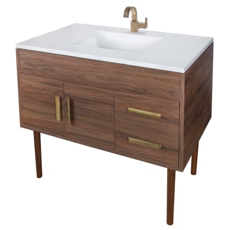 Cutler Kitchen and Bath-MID-CNT-36-Left Angled View Closed