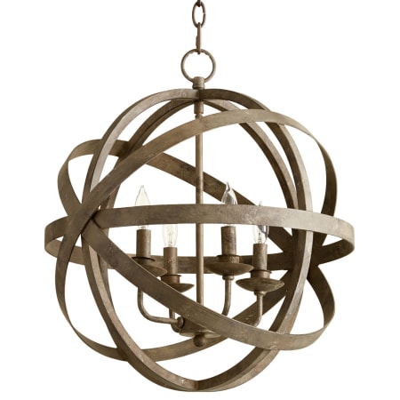 Cyan Design Gladwin 4 Light 18" Wide Taper Candle Globe Chandelier Distressed Zinc