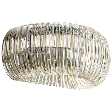 Cyan Design Beaming Around 15" Wide Tubular Abstract Wall Sconce Chrome