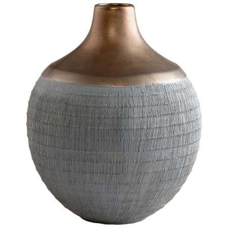 Cyan Design Osiris 6-3/4" Diameter Ceramic Vase Charcoal / Bronze
