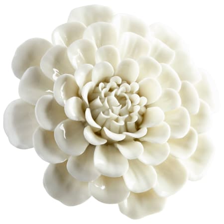 Cyan Design Wall Flowers 1-1/2" x 4-1/4" Botanical Ceramic Wall Decor Off White Glaze
