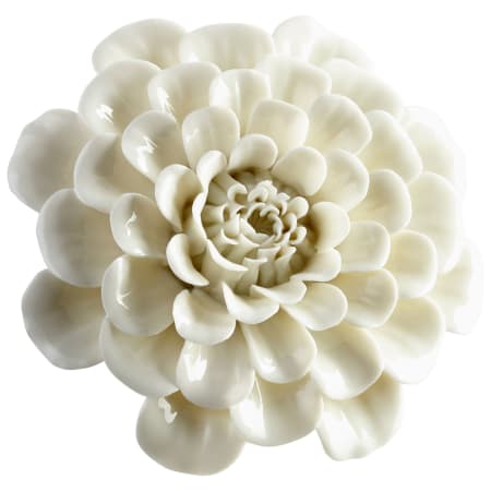 Cyan Design Wall Flowers 1-3/4" x 4-1/2" Botanical Ceramic Wall Decor Off White Glaze