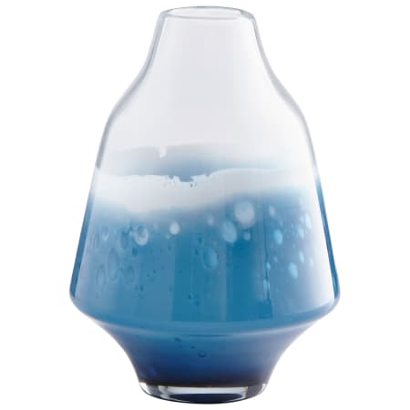 Cyan Design Water Dance 8-1/2" Diameter Glass Vase Clear / Cobalt