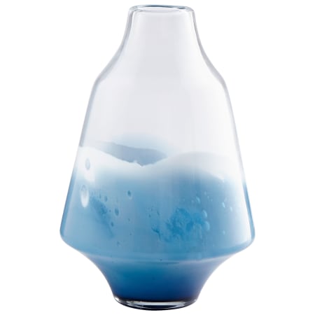 Cyan Design Water Dance 10" Diameter Glass Vase Clear / Cobalt
