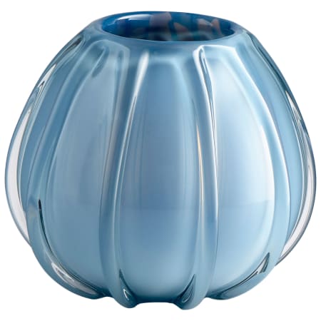 Cyan Design Arctic Chill 10-3/4" Diameter Glass Vase Blue