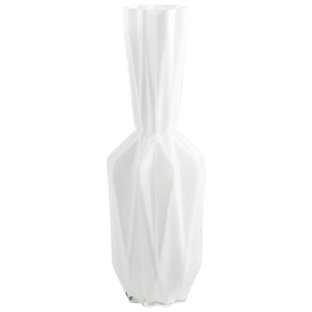 Cyan Design Origami 7" Diameter Glass Vase White