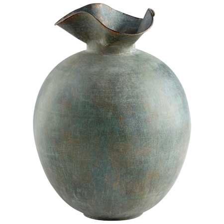Cyan Design Pluto 9-1/4" Diameter Iron Vase Gold Patina