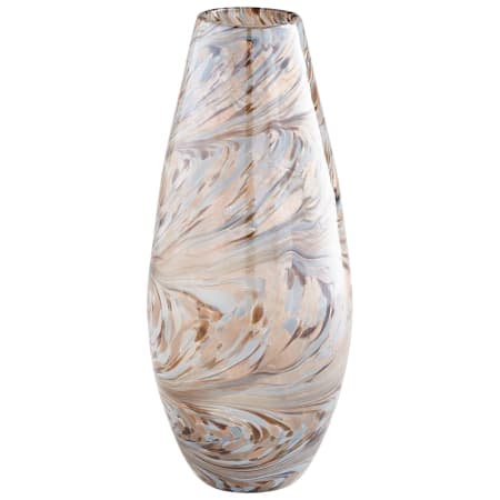 Cyan Design Caravelas 7-1/2" Diameter Glass Vase Metallic Sand Swirl