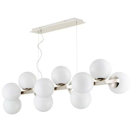 Cyan Design Atom 12 Light 52" Wide Linear Chandelier Polished Nickel