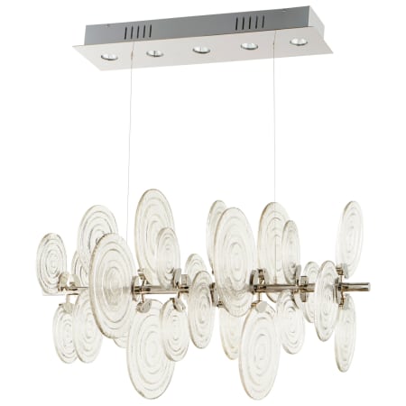 Cyan Design Discus 5 Bulb 23" Wide GU10 Abstract Chandelier Polished Nickel