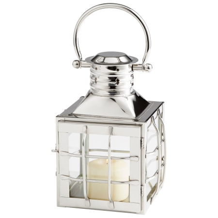 Cyan Design Remington Glass and Stainless Steel Lantern Candle Holder Nickel