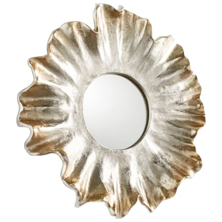 Cyan Design Akoya 16" Diameter Specialty Aluminum Framed Bathroom Wall Mirror Nickel