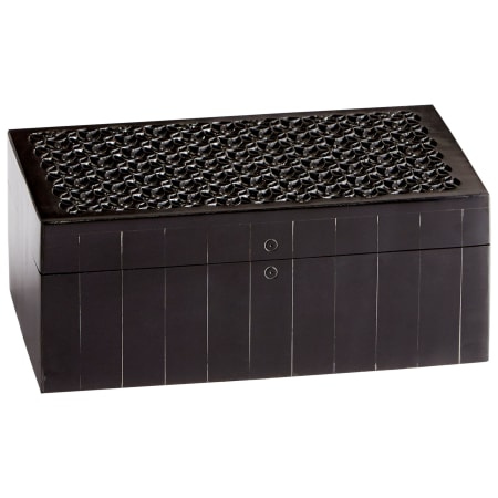 Cyan Design Magnolia 3-1/4" x 8" Resin and Wood Decorative Container Black