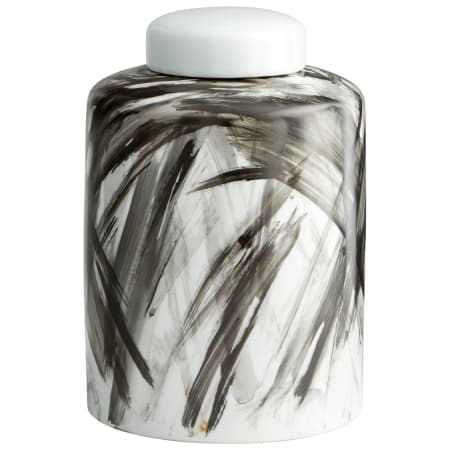Cyan Design Pollock 8-1/4" Diameter Ceramic Decorative Canister Black / White