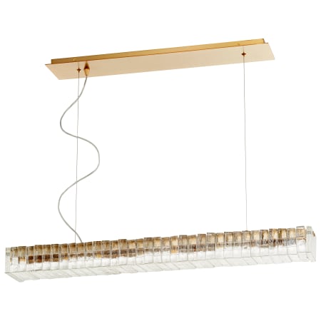 Cyan Design Kallick 8 Bulb 35" Wide G9 Linear Chandelier Aged Brass