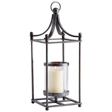 Cyan Design Small Foxboro Aluminum and Glass Pillar Decorative Candle Holder Dark Copper