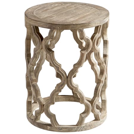 Cyan Design Sirah 18" Diameter Wood Drum Table Weathered Pine