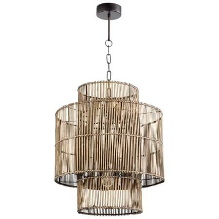 Cyan Design 1 Light 19" Wide LED Rattan Chandelier Rattan