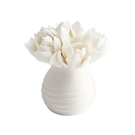 Cyan Design Ceramic Blooming Fleur Abstract Statue White