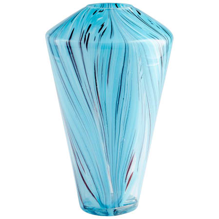 Cyan Design Large Phoebe 15-3/4" Tall Glass Vase Blue