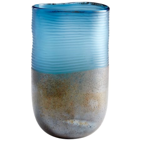 Cyan Design Large Europa 15-3/4" Tall Glass Vase Blue and Iron Glaze