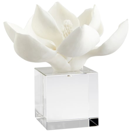 Cyan Design Crystal and Resin Oleander Botanical Statue White