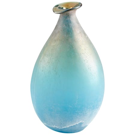 Cyan Design Sea of Dreams 13-1/2" Tall Glass Vase Turquoise and Scavo