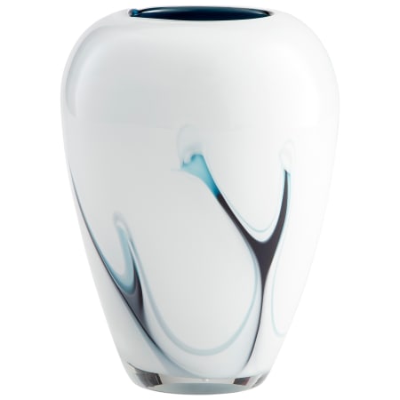 Cyan Design Deep Sky 9" Tall Glass Vase Blue and White