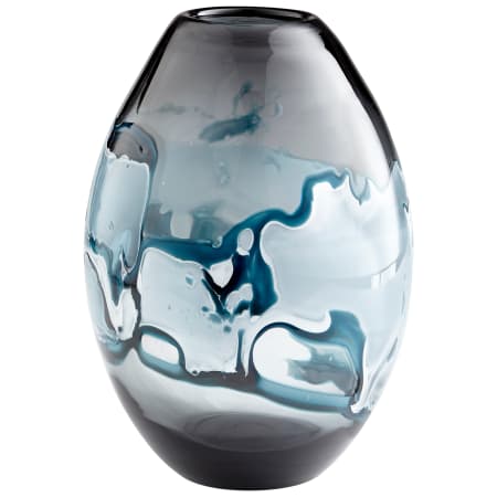Cyan Design Mescolare 14-1/2" Tall Glass Vase Blue and White
