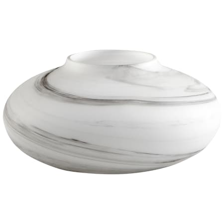 Cyan Design Moon Mist 6" Tall Glass Vase White and Black Swirl