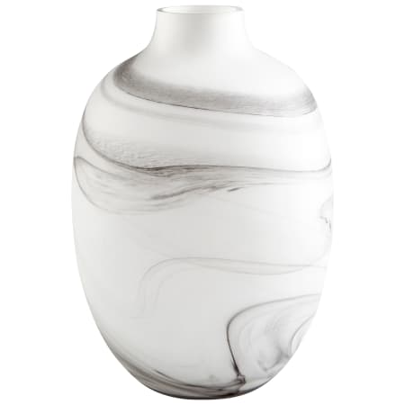 Cyan Design Moon Mist 15" Tall Glass Vase White and Black Swirl