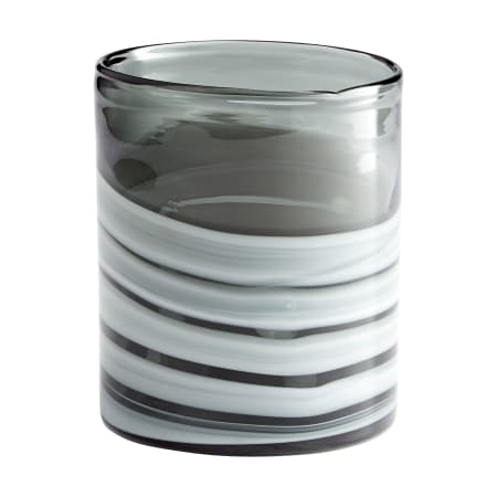 Cyan Design Torrent 7" Tall Glass Vase White and Silver