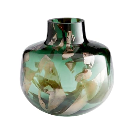 Cyan Design Maisha 9-1/2" Tall Glass Vase Green and Gold