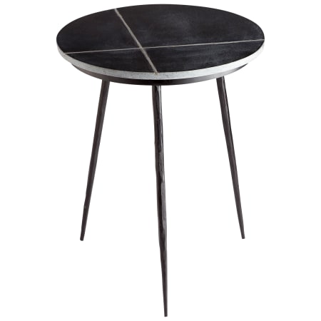 Cyan Design Sombrilla 18" Diameter Marble Top Iron Side Table Black