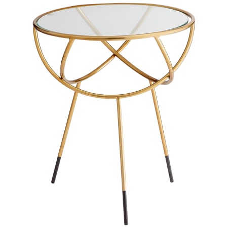 Cyan Design Gyroscope 19" Diameter Glass Top Stainless Steel Side Table Gold